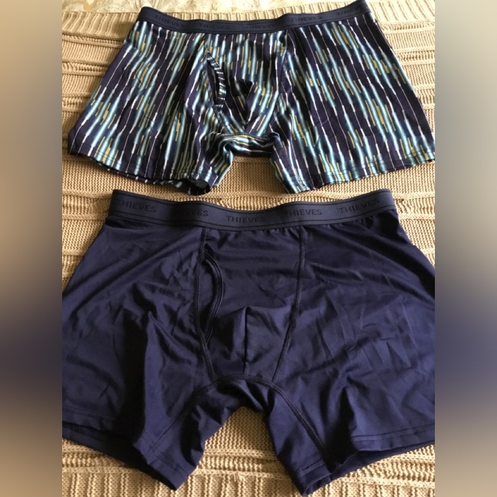 Thieves Men's Striped and Solid Boxer Briefs